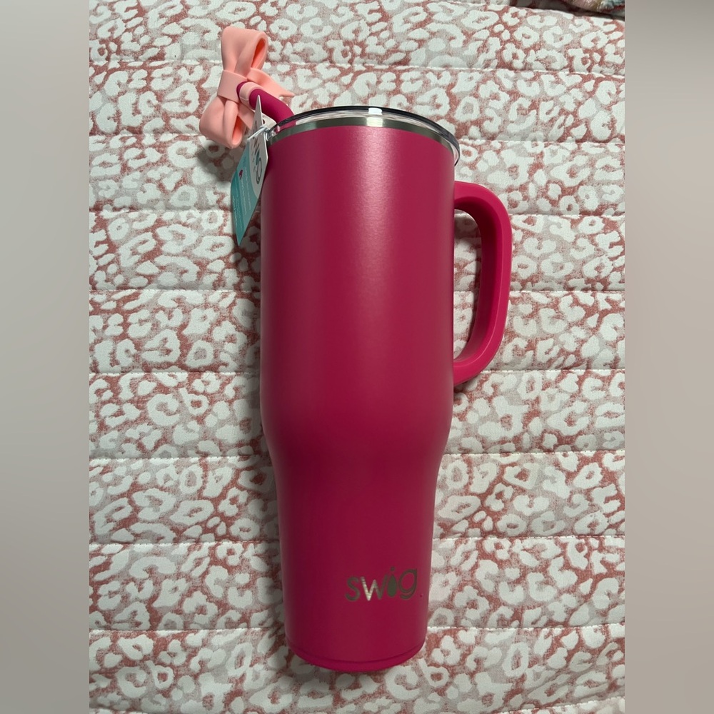 Swig Hot Pink 40oz Mega Mug with Handle